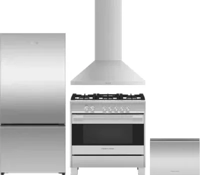 4 Piece Package Includes Refrigerator, Range, Hood And Dishwasher